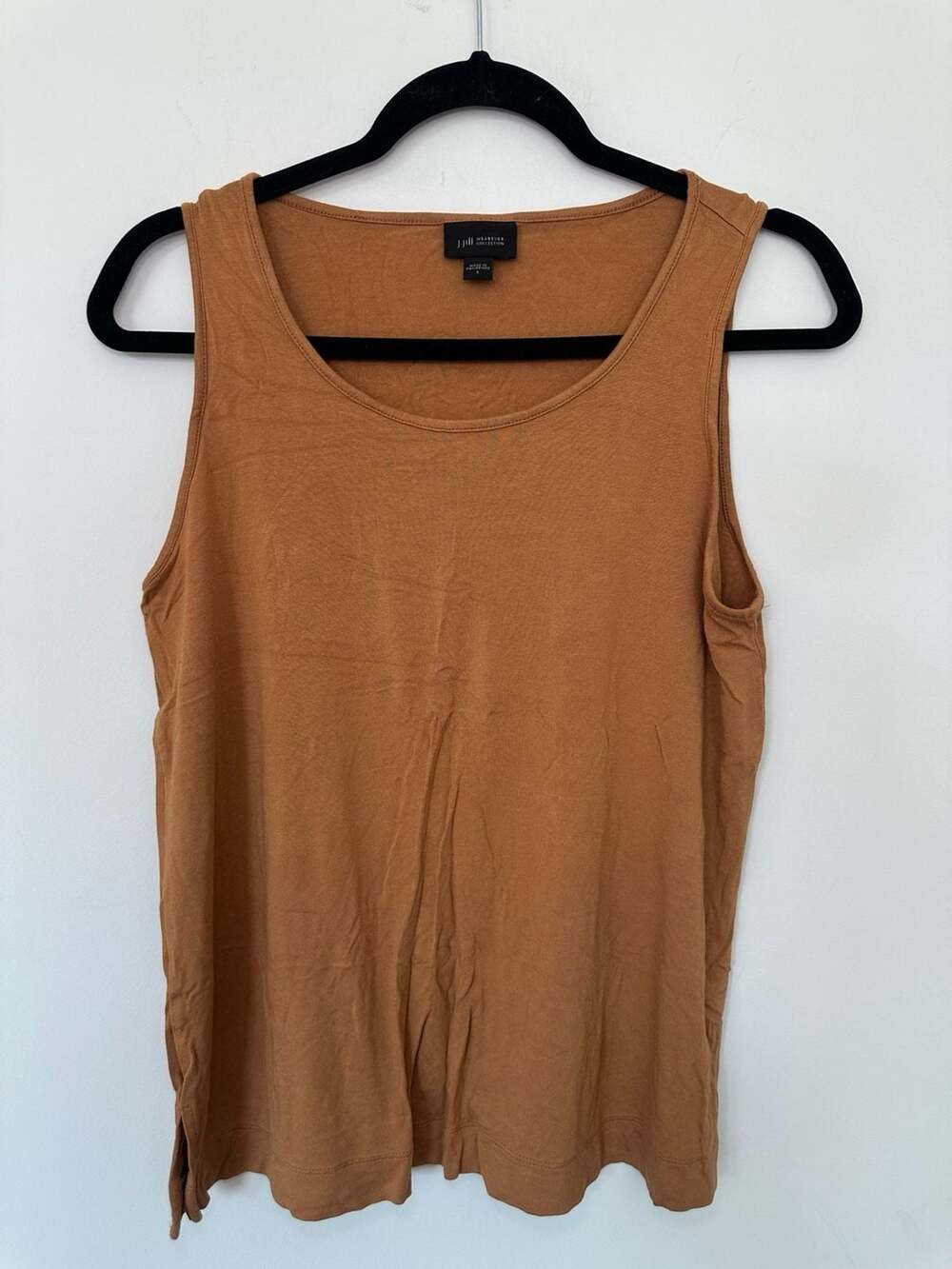 J.Jill Wearever Collection Tank Top Size S Brown Scoop Neck Sleeveless